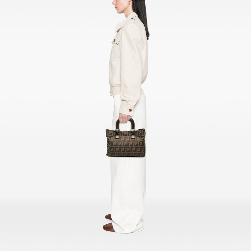 Small Zucca Canvas Twins Tote - Image 7