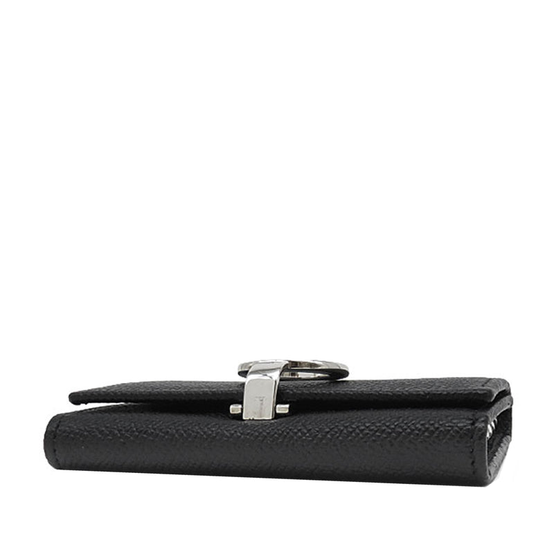 Grained Calfskin Logo Clip Key Case - Image 3
