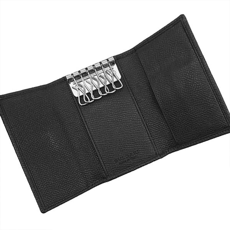 Grained Calfskin Logo Clip Key Case - Image 4