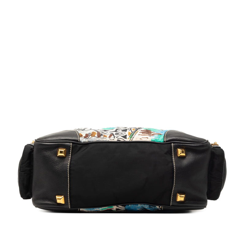 Printed Canvas Venezia Shoulder Bag - Image 3