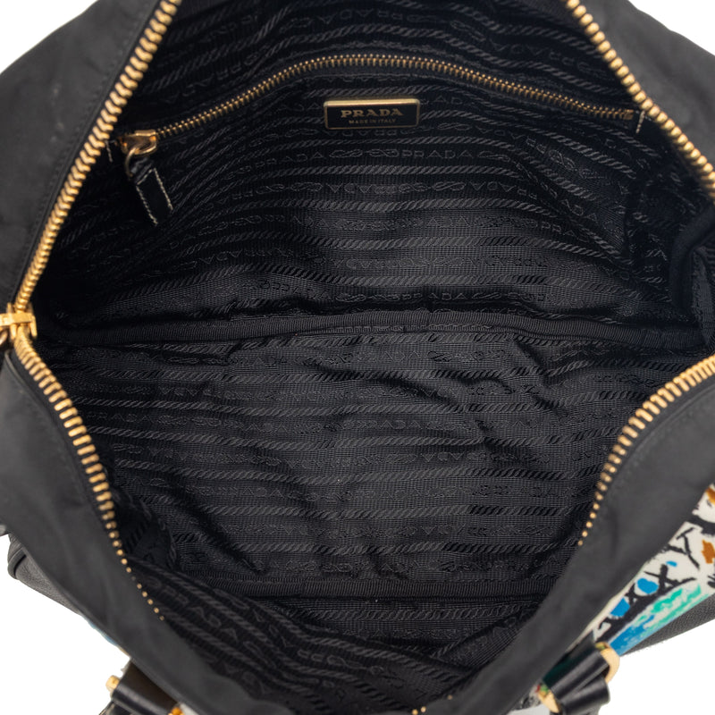 Printed Canvas Venezia Shoulder Bag - Image 4