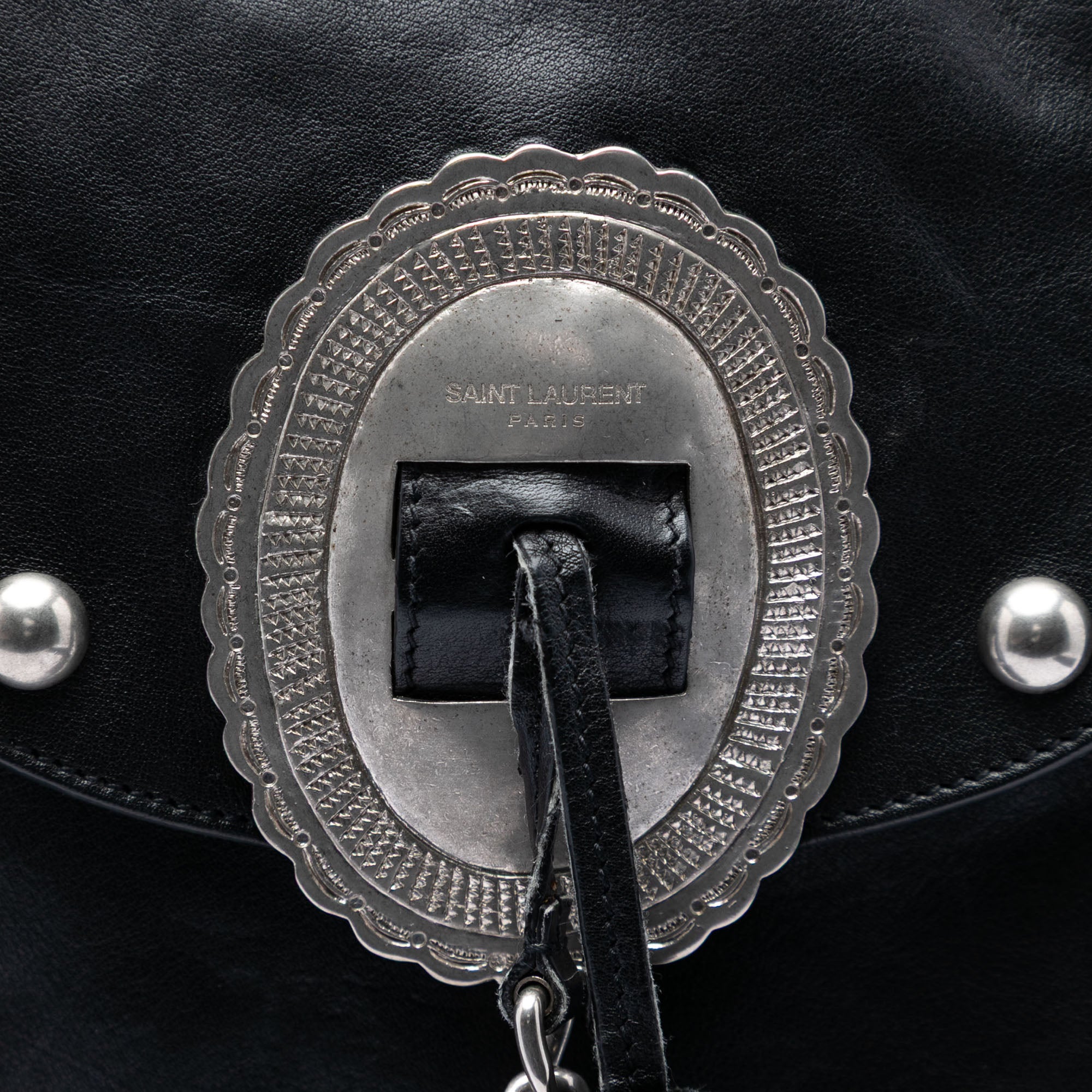 Studded Leather Anita Fringed Crossbody - Image 5