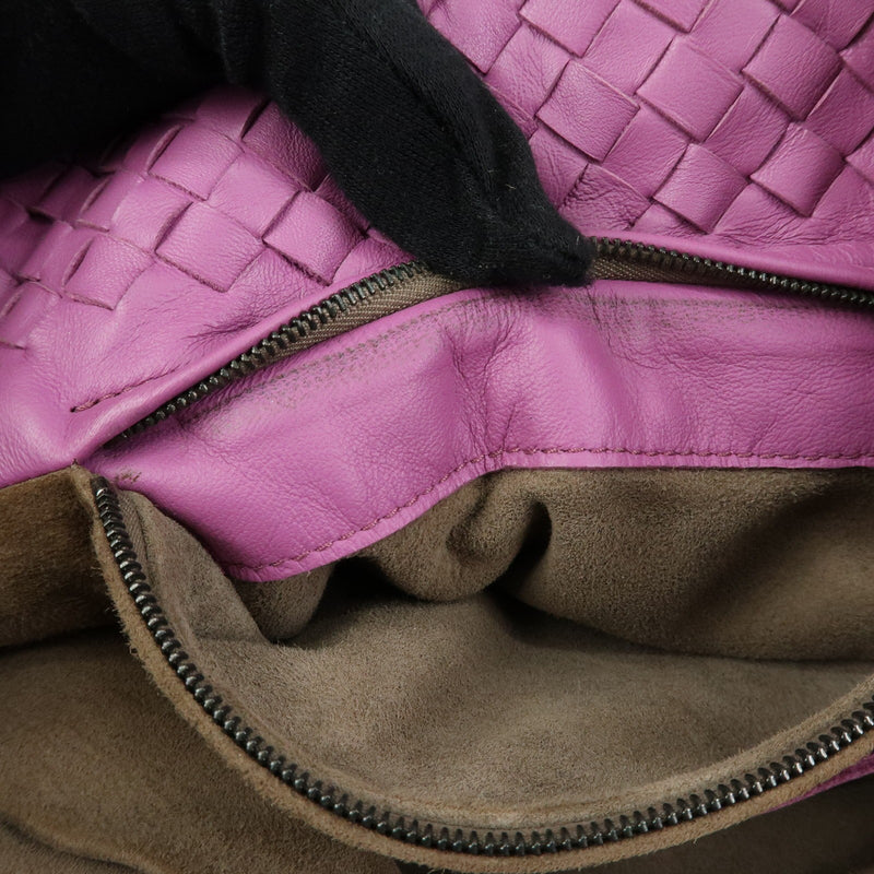 Bottega Veneta Garda Intrecciato Nappa Purple Leather Bag