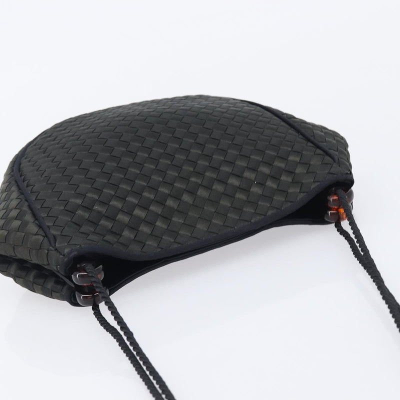 Bottega Veneta Vintage Intrecciato Hobo Nylon Black
