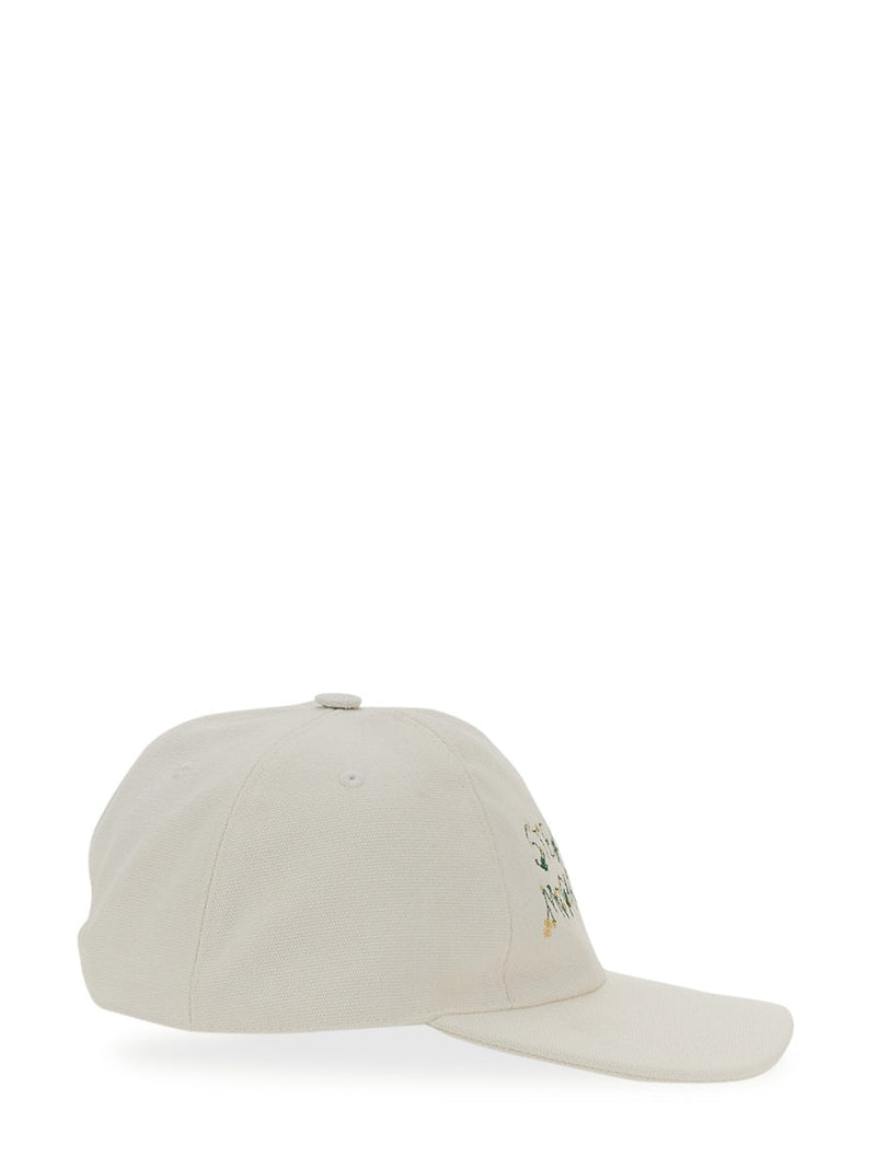 Stella Mccartney 570194_wp01721830 Logo Cotton Baseball Cap — White Caps