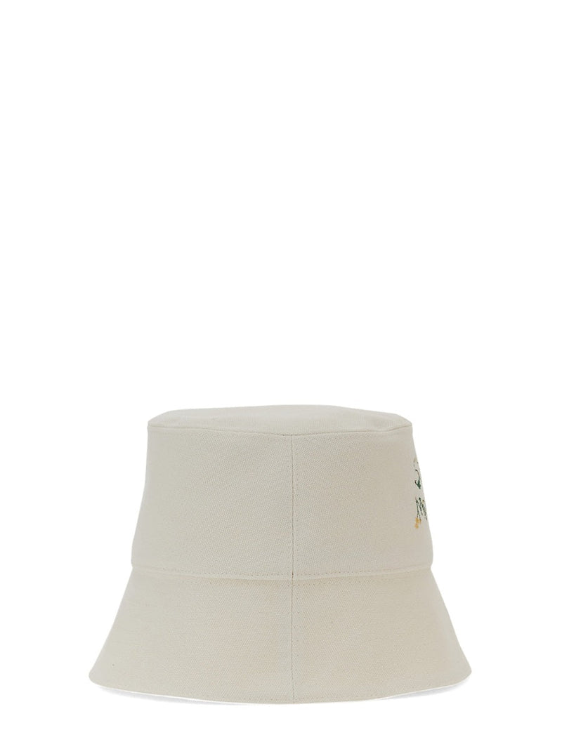 Stella Mccartney 900453_wp01651830 Logo Cotton Bucket Hat — White