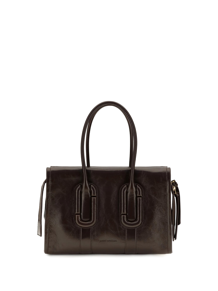 Marc Jacobs Babe City Tote Shoulder Bag — Brown Calf Leather Bos Taurus
