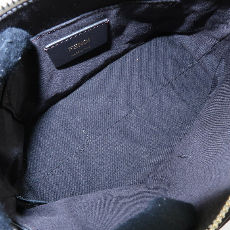 Fendi By The Way Satchel Printed Leather Blue