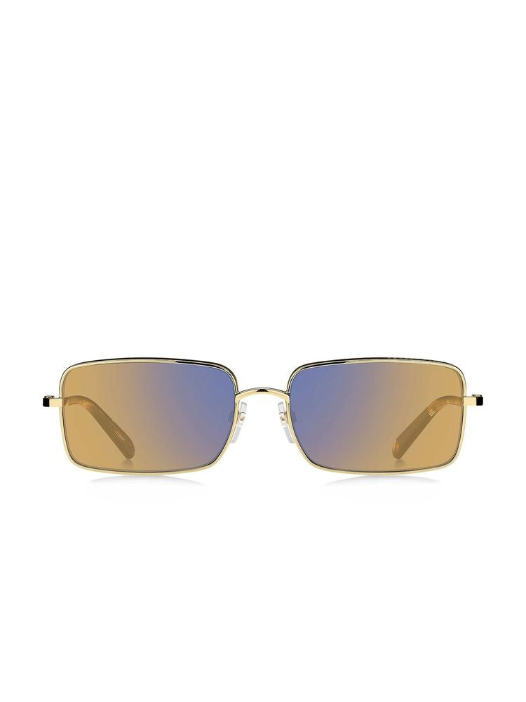 Marc Jacobs Metal Rectangle Sunglasses — Gold