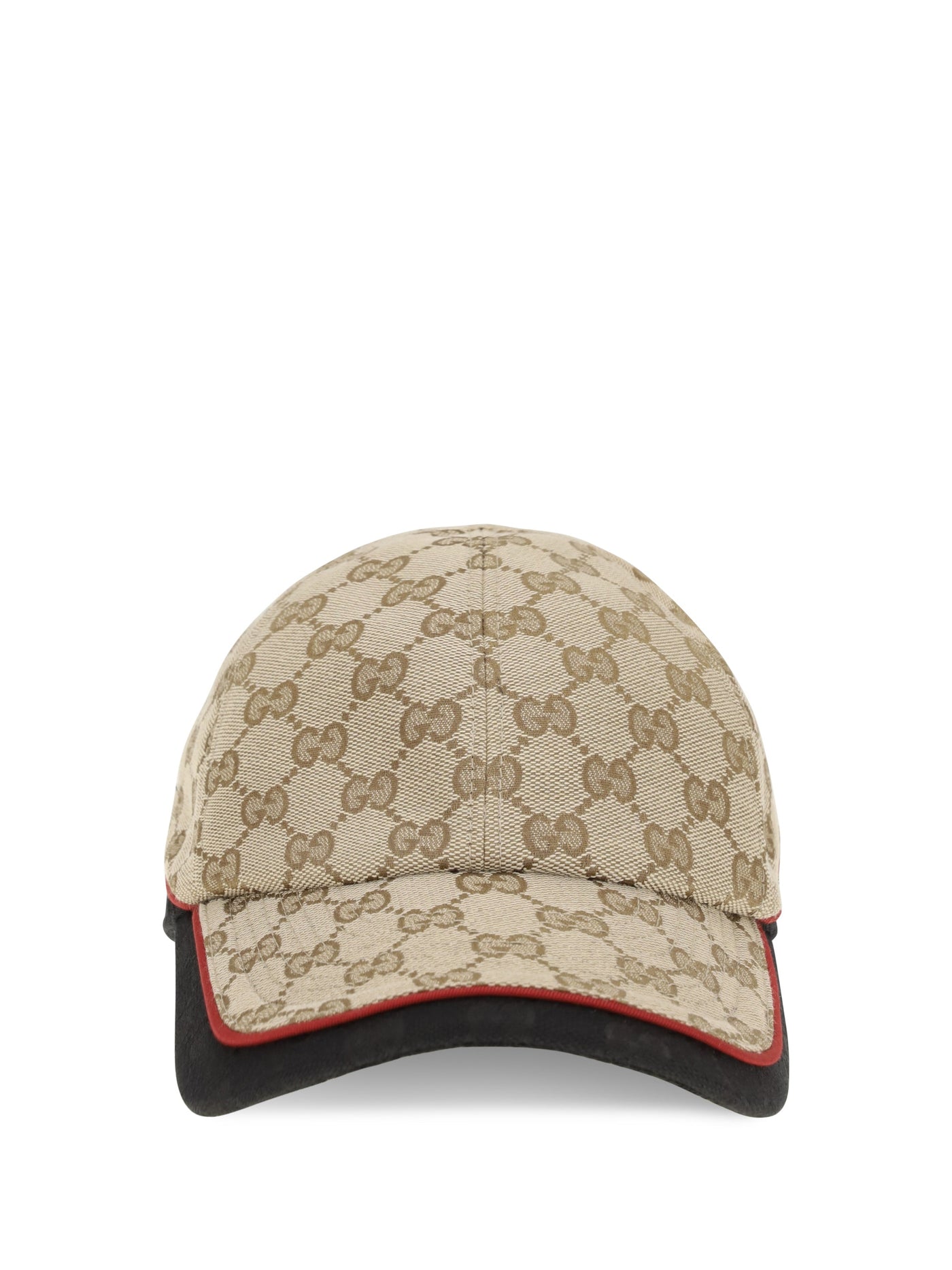 Gucci A001i24hblb Gg Cotton Fabric Baseball Cap — Beige Polyamide; Polyester; Caps