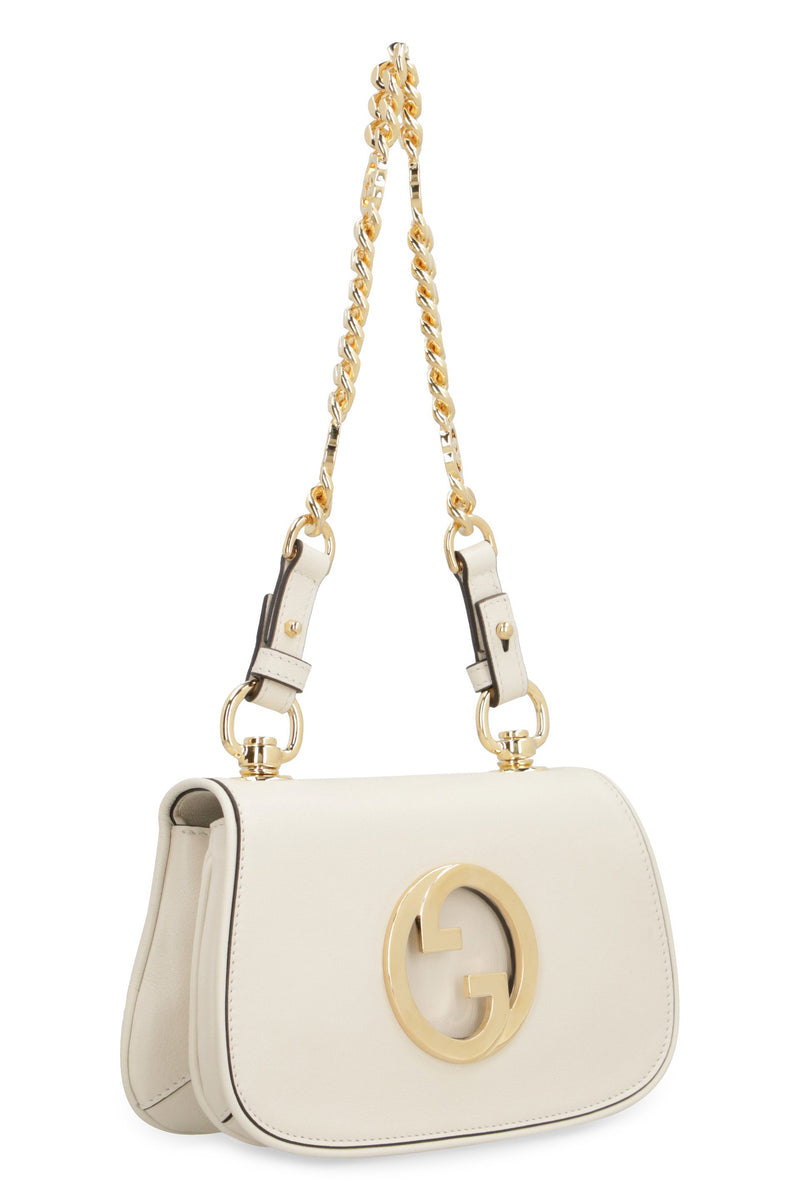 Gucci Blondie Mini Shoulder Bag — White Calf