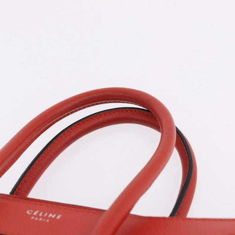 Celine Luggage Smooth Leather Red Bag