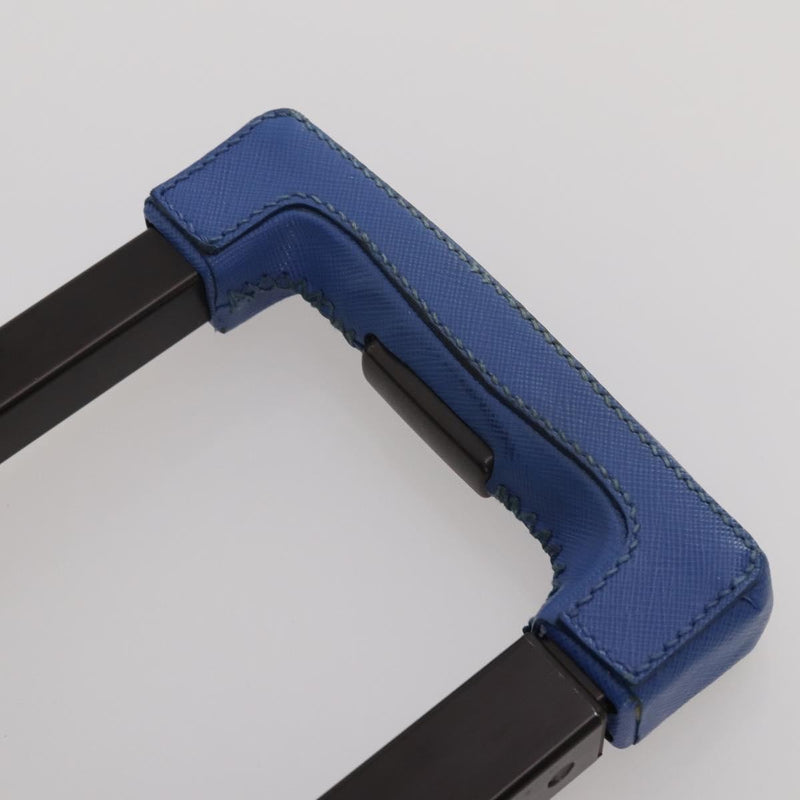 Prada Travel Bag Nylon Blue Leather
