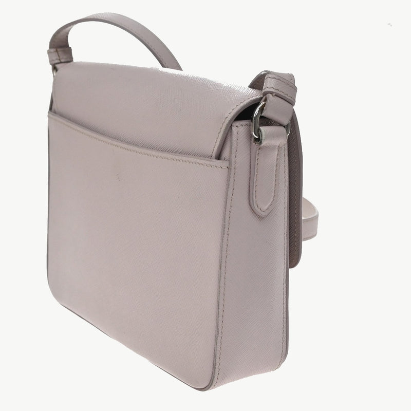 Prada Sound Flap Embroidered Saffiano Pink Leather Bag