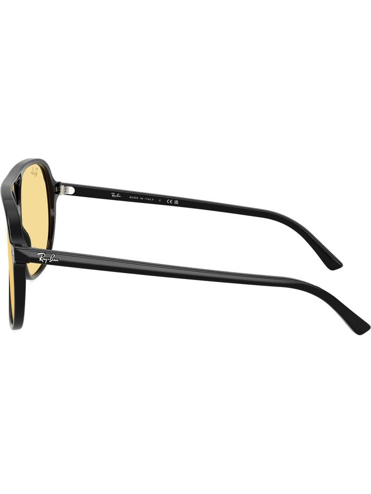 Ray-Ban 0rb2198 Yellow Tinted Aviator Sunglasses — Black