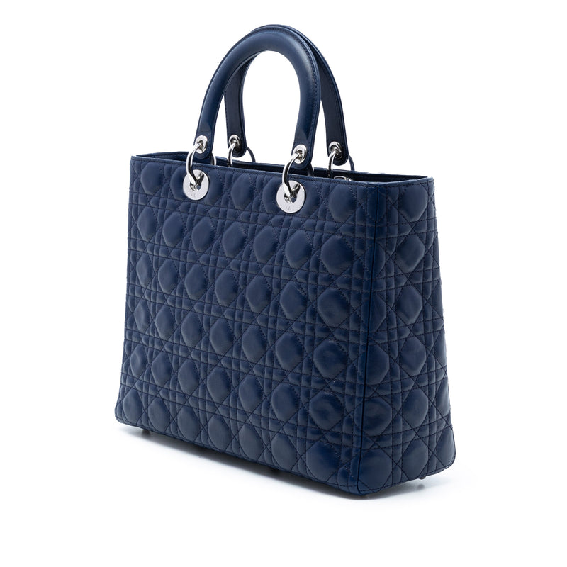 Large Lambskin Cannage Lady Dior - Image 2