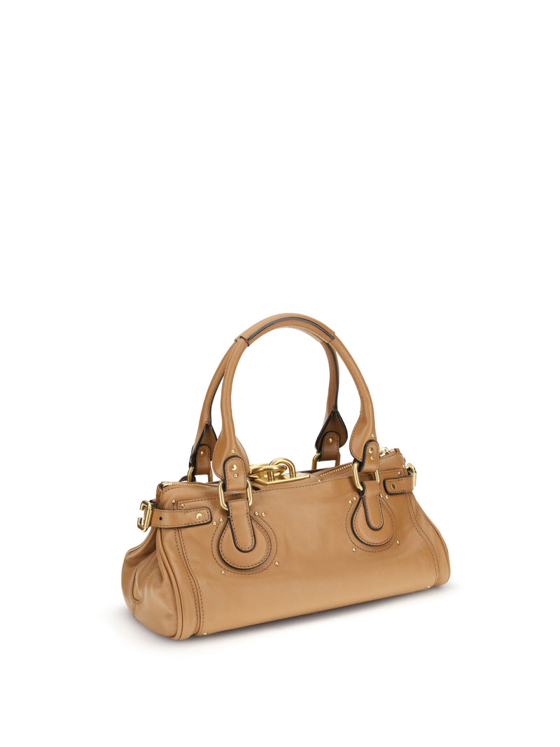 Chloé Paddington Shoulder Bag — Brown Buffalo