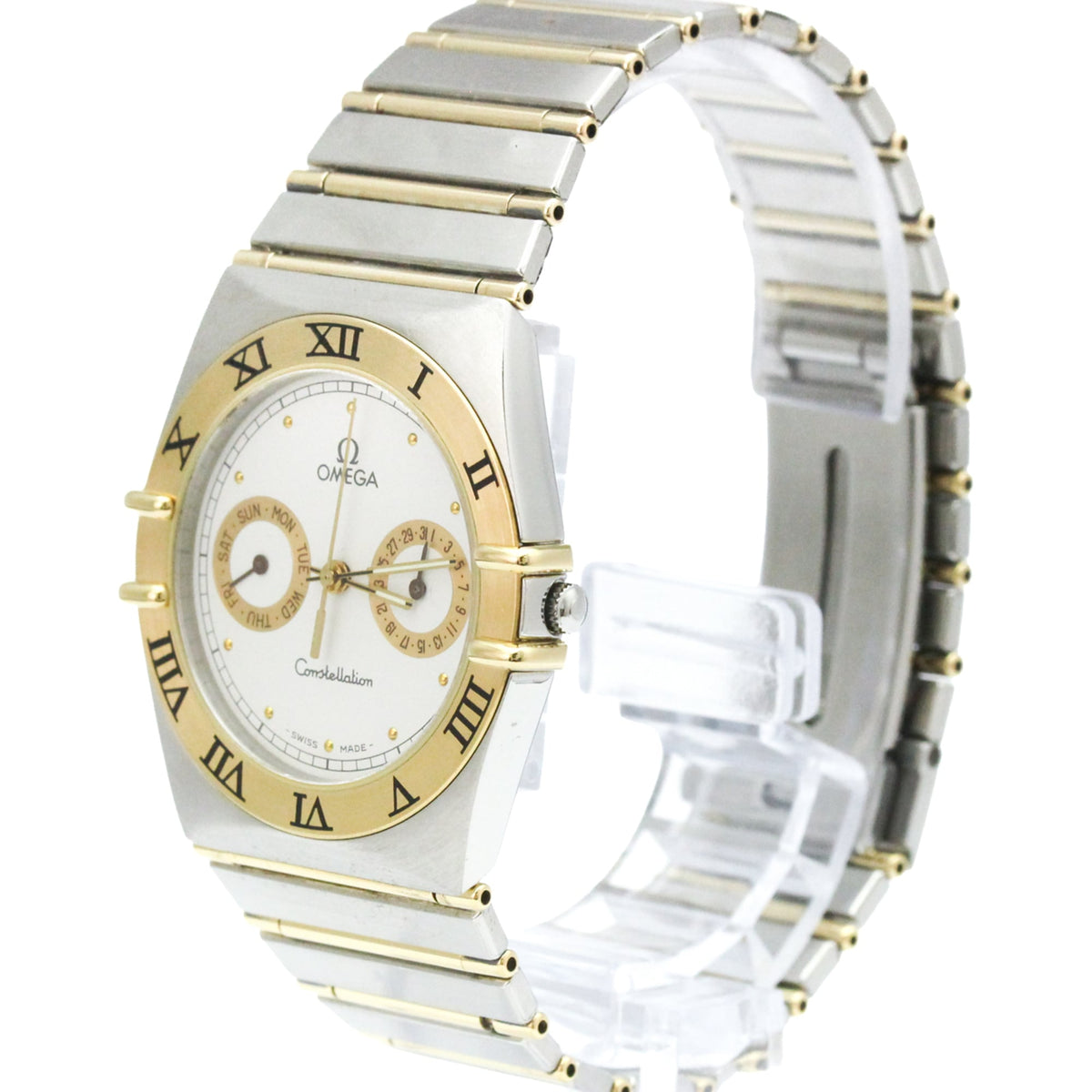 Omega Constellation Quartz Stainless Steel And Yellow Gold Watches