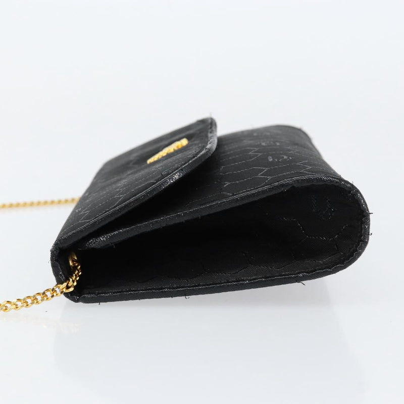 Christian Dior Vintage Honeycomb Canvas Black Bag