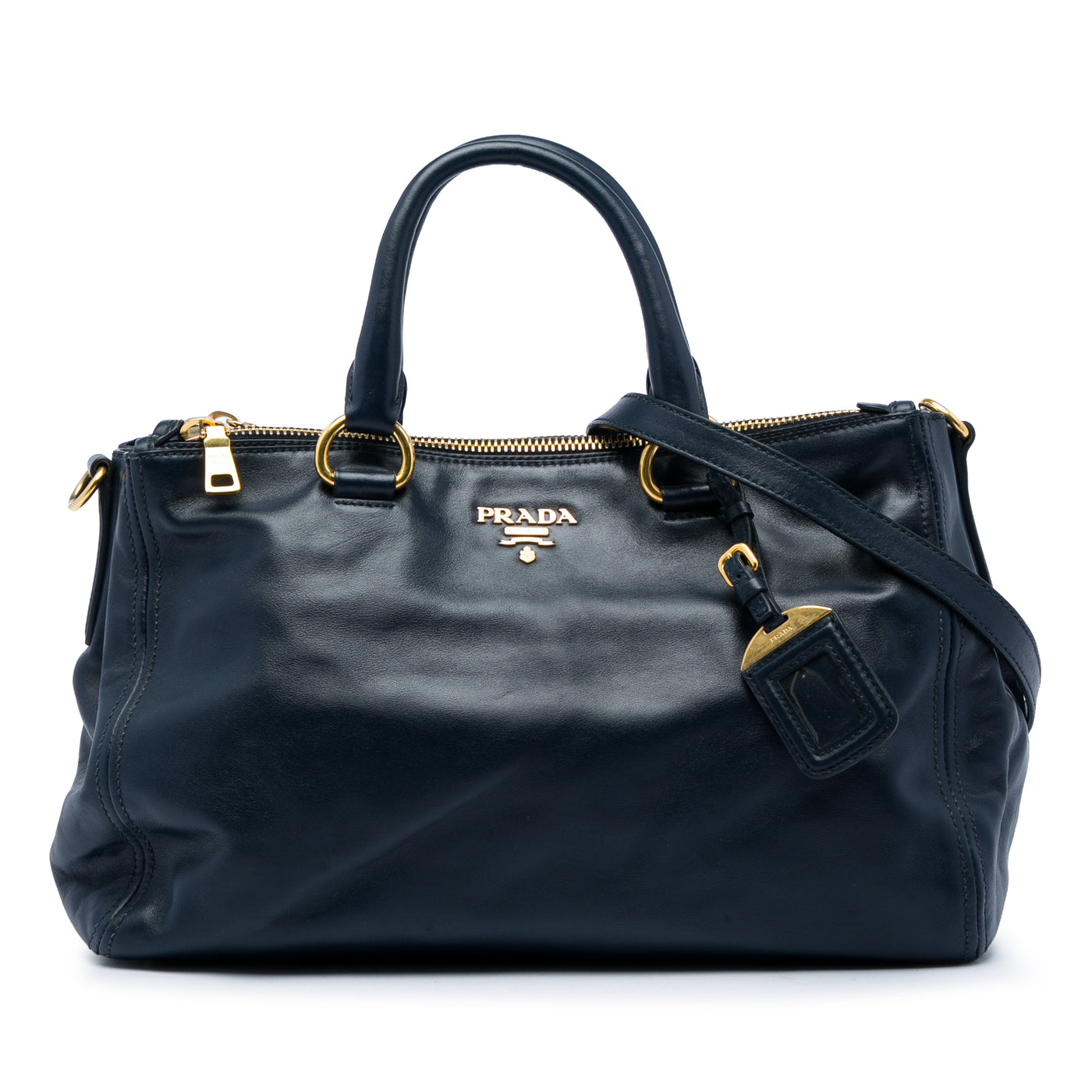 Soft Calf Double Zip Convertible Tote - Image 1