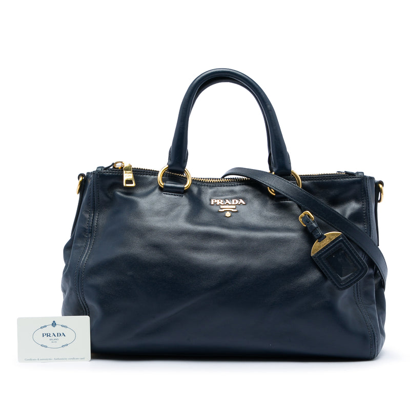 Soft Calf Double Zip Convertible Tote - Image 7