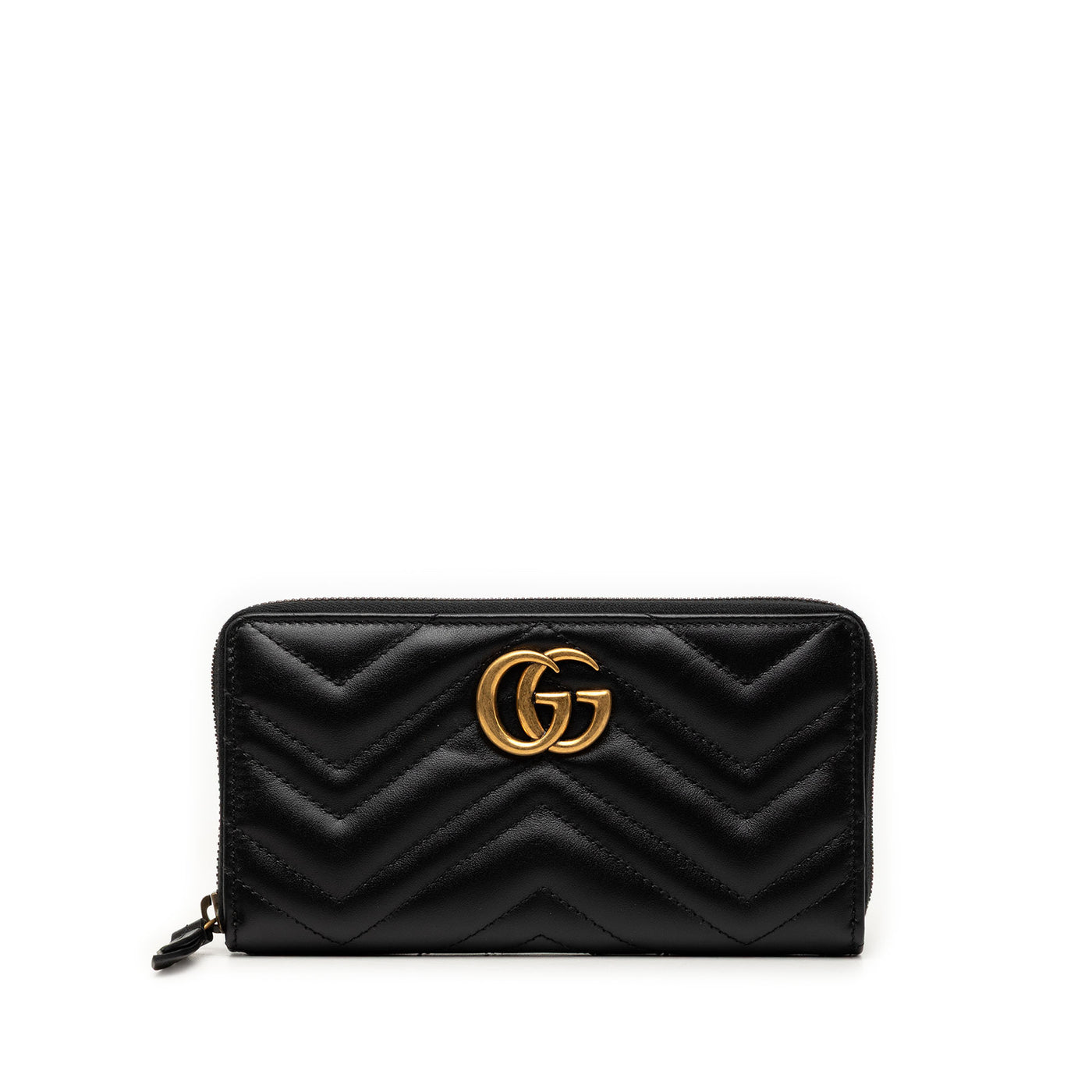 GG Marmont Matelasse Calfskin Zip Around Wallet - Image 1