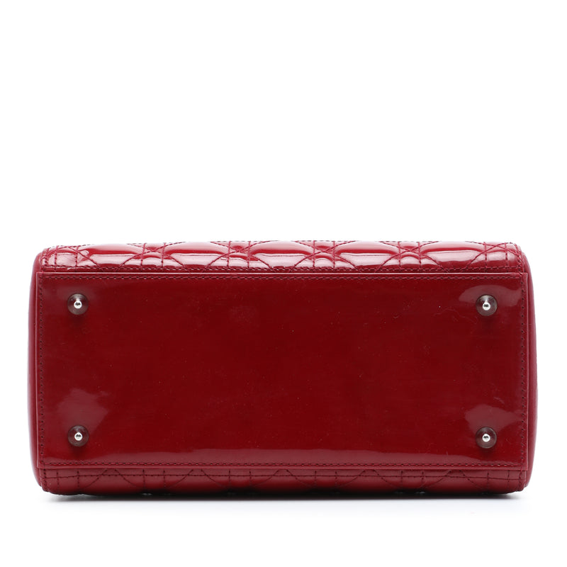 Medium Patent Cannage Lady Dior - Image 3