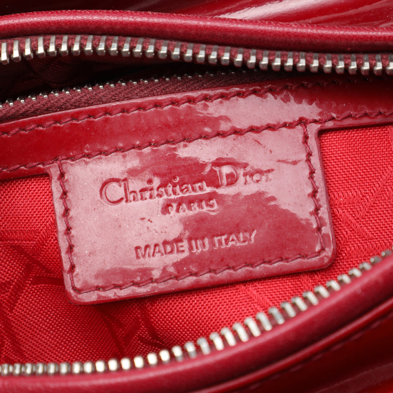 Medium Patent Cannage Lady Dior - Image 5