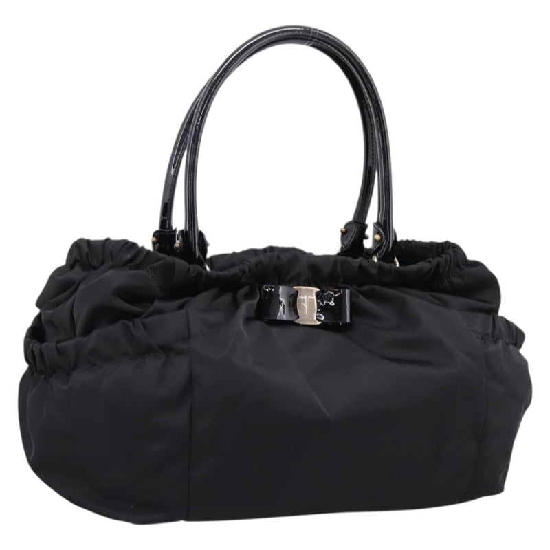 Salvatore Ferragamo Vala Tote Nylon Black