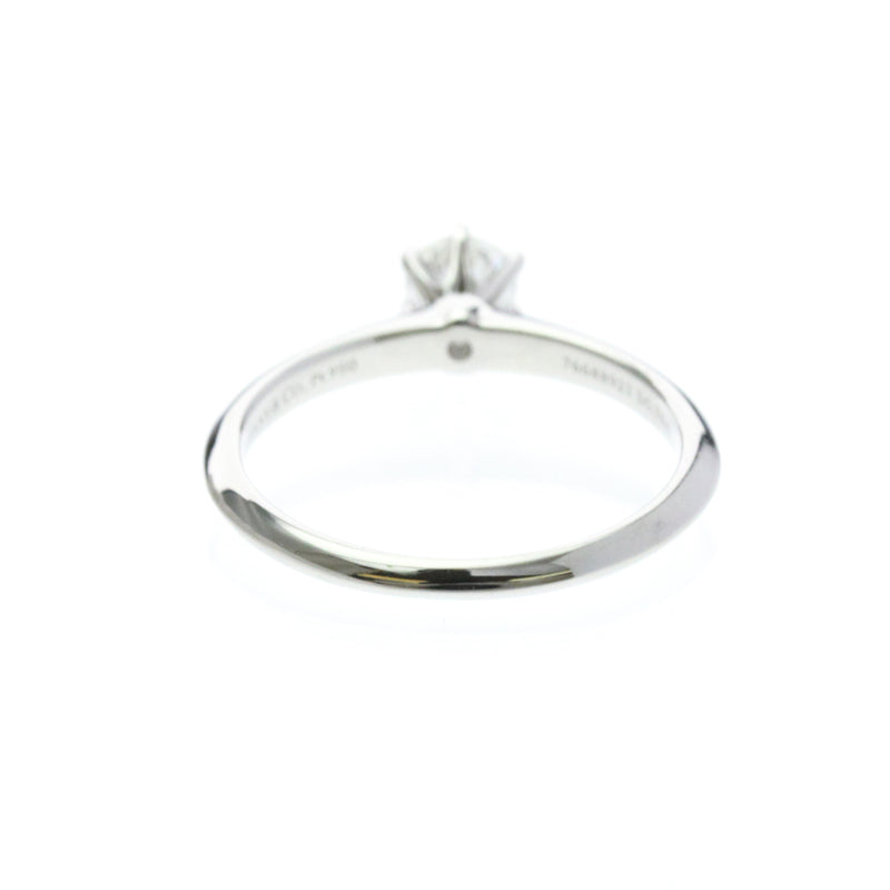 Tiffany & Co. Setting Solitaire Platinum With Rbc Diamond G-Vvs2 Silver Bijoux