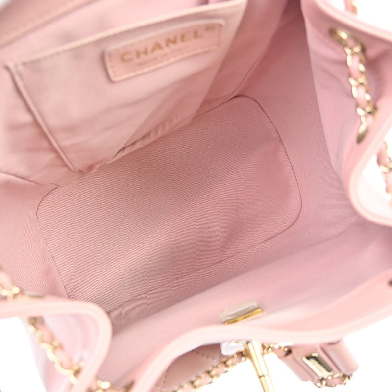 Chanel Duma Drawstring Quilted Leather Pink Bag