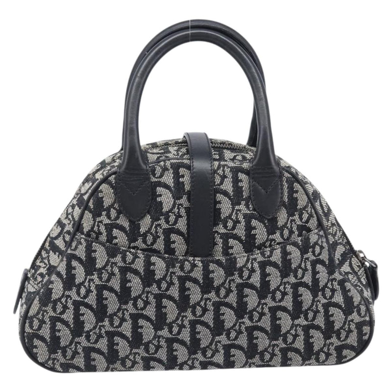 Christian Dior Trotter Double Saddle Canvas Black Bag