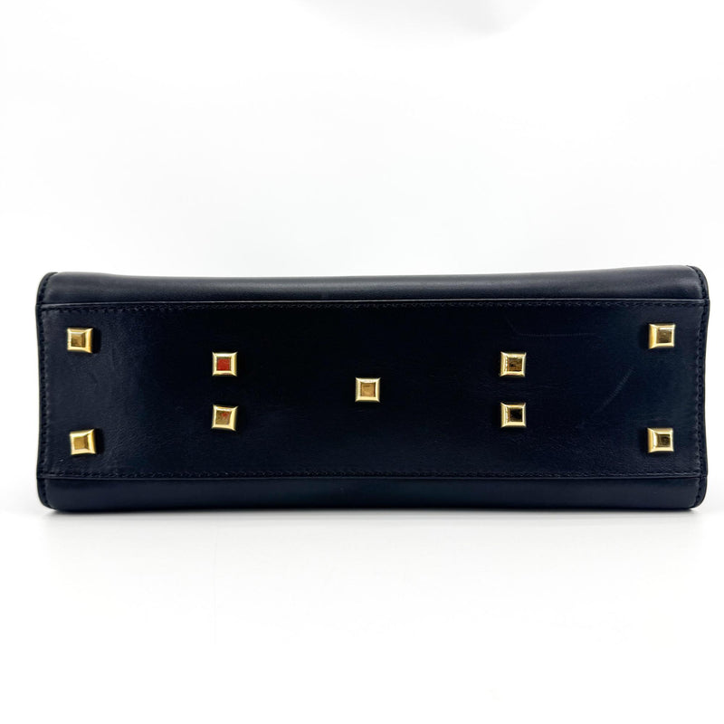 Valentino Garavani My Rockstud Satchel Leather Black