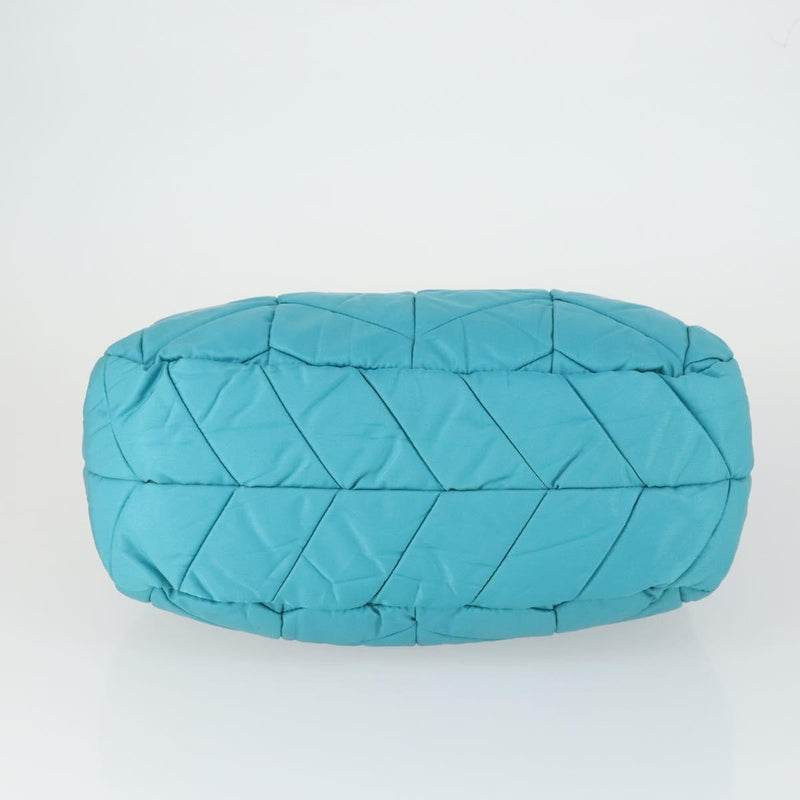 Prada Zip Hobo Chevron Tessuto Blue Nylon