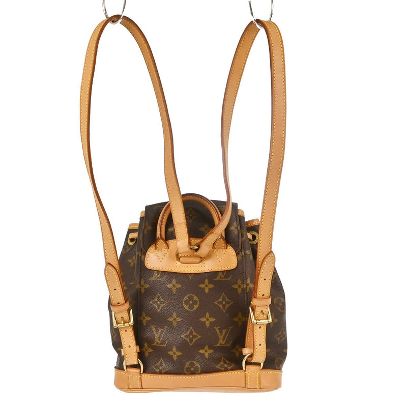 Louis Vuitton Vintage Montsouris Monogram Canvas Brown Bag