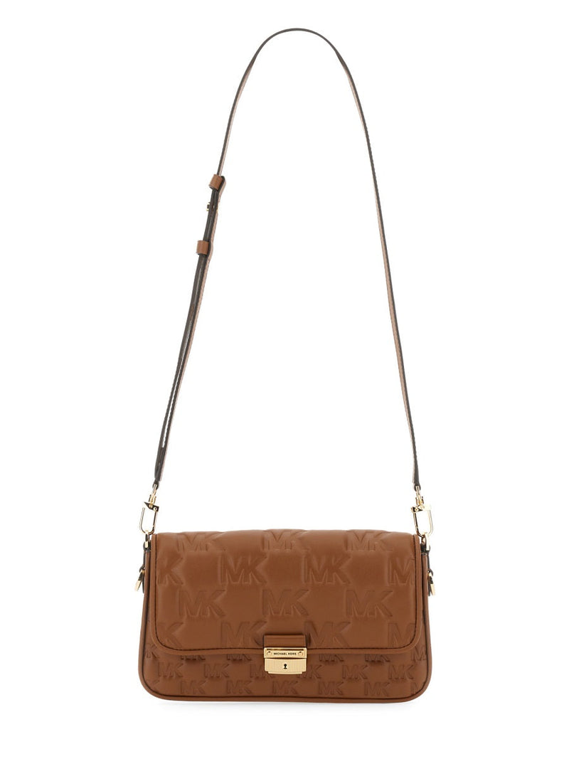 Michael Michael Kors Logo Tote Bag — Beige Polyurethane
