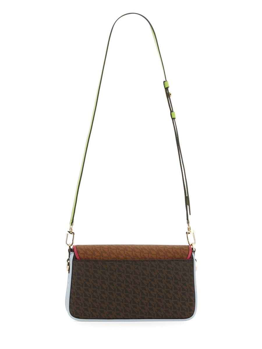 Michael Michael Kors Logo Shoulder Bag — Multicolor Nylon