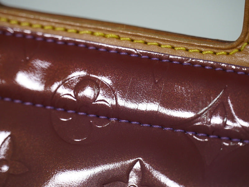 Louis Vuitton Stanton Monogram Vernis Purple Leather Bag