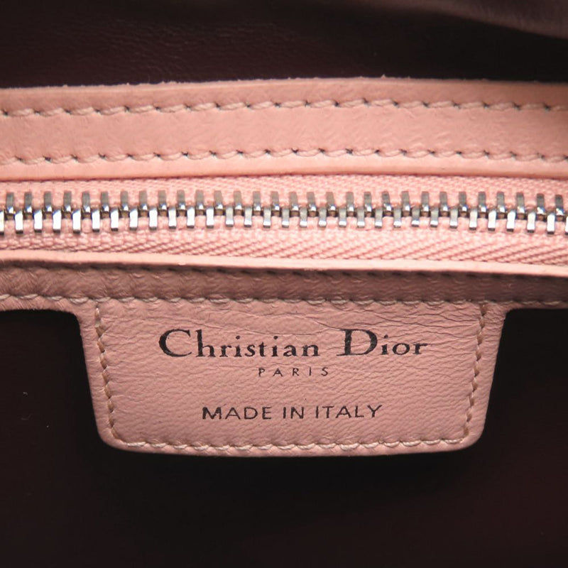 Medium Tricolor Lambskin Cannage Lady Dior - Image 10