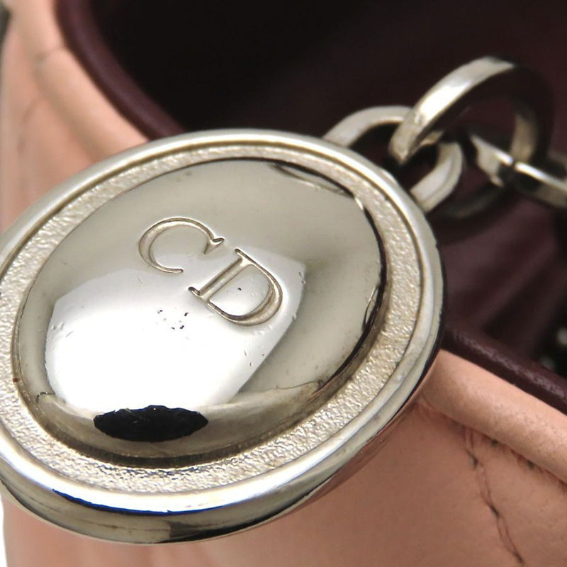 Medium Tricolor Lambskin Cannage Lady Dior - Image 12