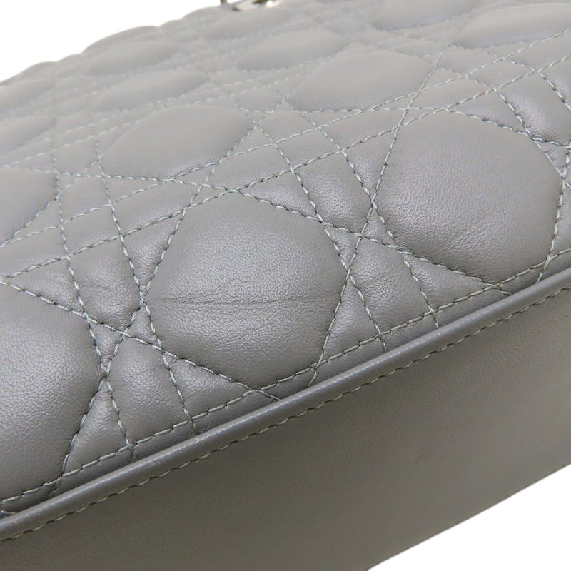 Medium Tricolor Lambskin Cannage Lady Dior - Image 14