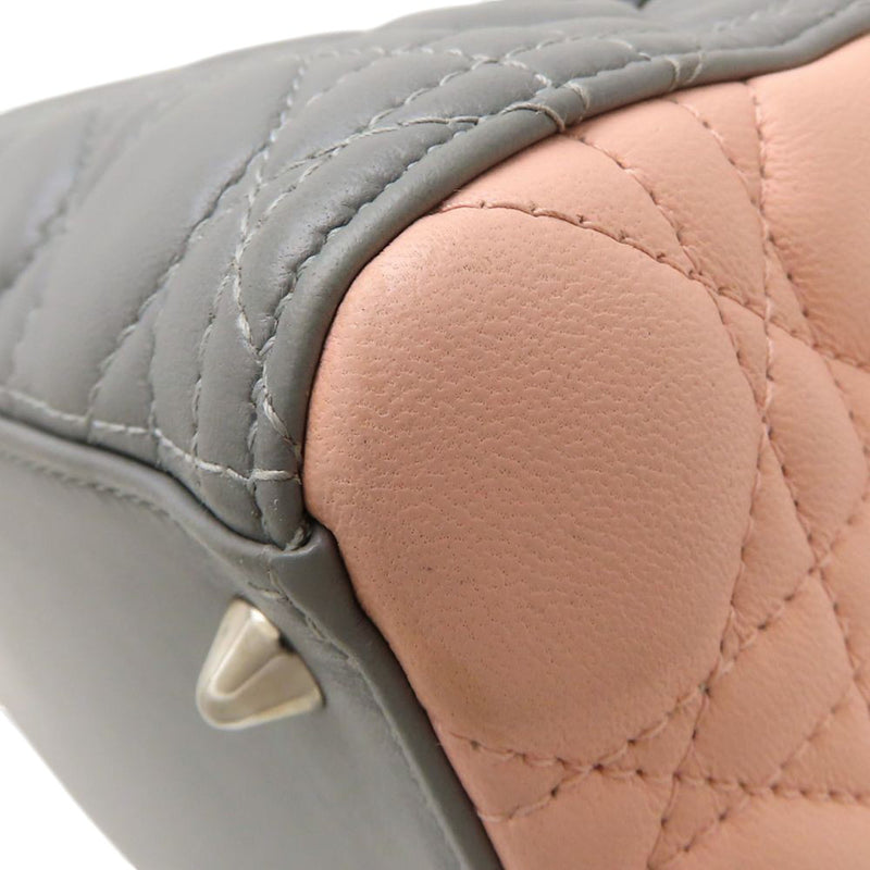 Medium Tricolor Lambskin Cannage Lady Dior - Image 17