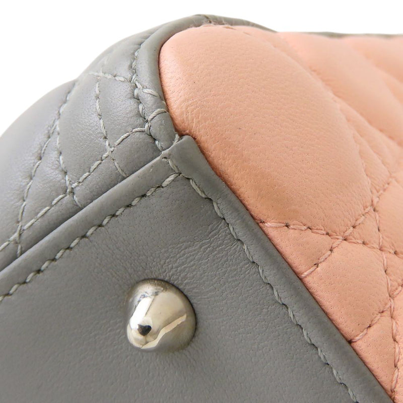 Medium Tricolor Lambskin Cannage Lady Dior - Image 18
