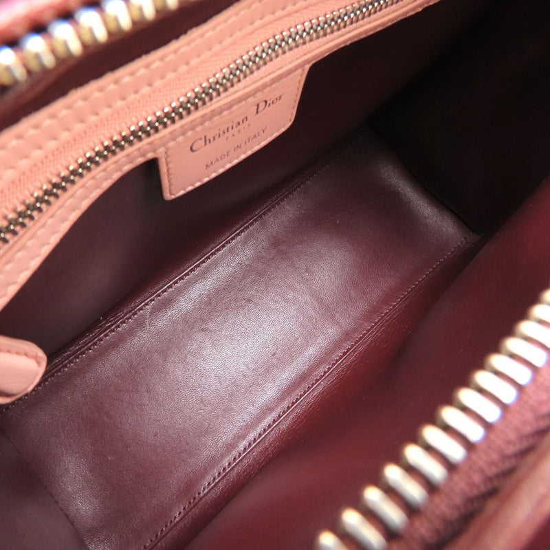 Medium Tricolor Lambskin Cannage Lady Dior - Image 4
