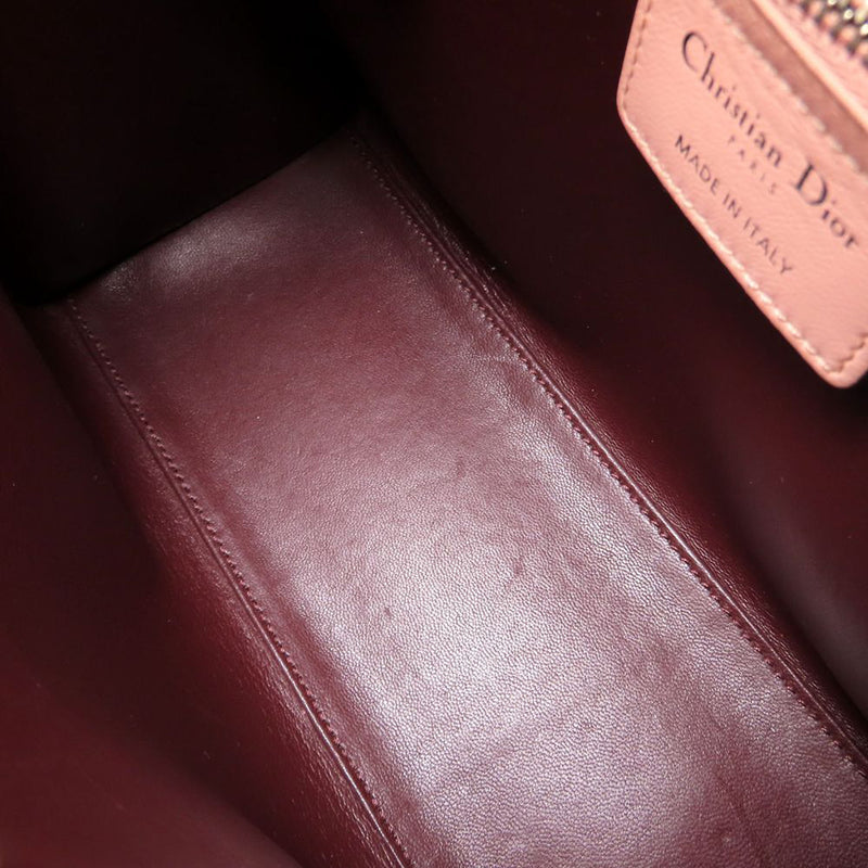 Medium Tricolor Lambskin Cannage Lady Dior - Image 5