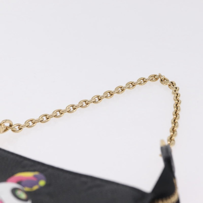 Louis Vuitton Pochette Accessoires Monogram Empreinte Leather Black Bag