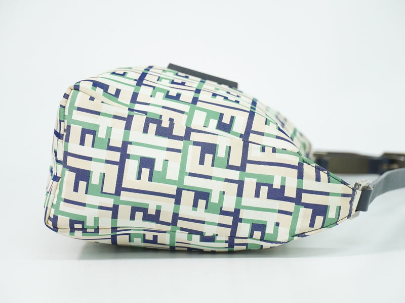 Fendi Mamma Baguette Zucca Jacquard Velvet Multicolour Canvas Bag
