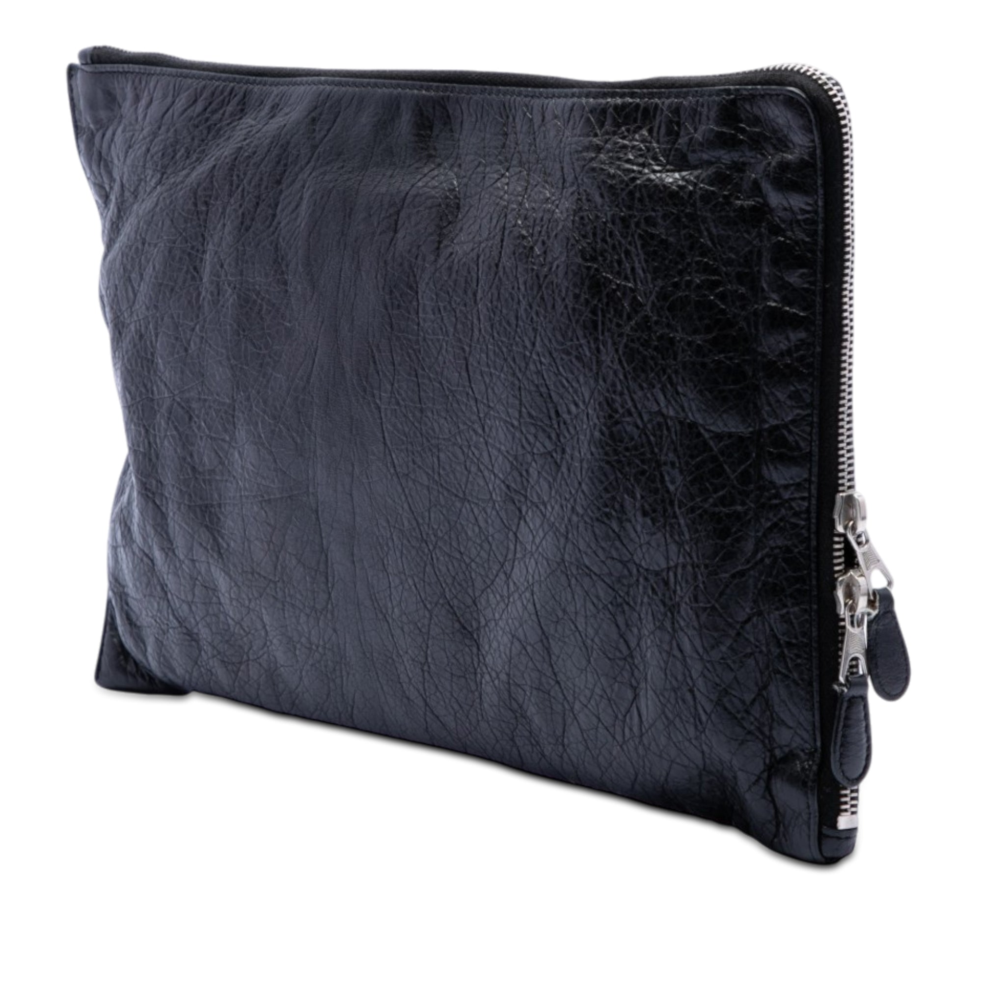 Lambskin Motocross Giant 12 Zip Around Flat Clutch - Image 2