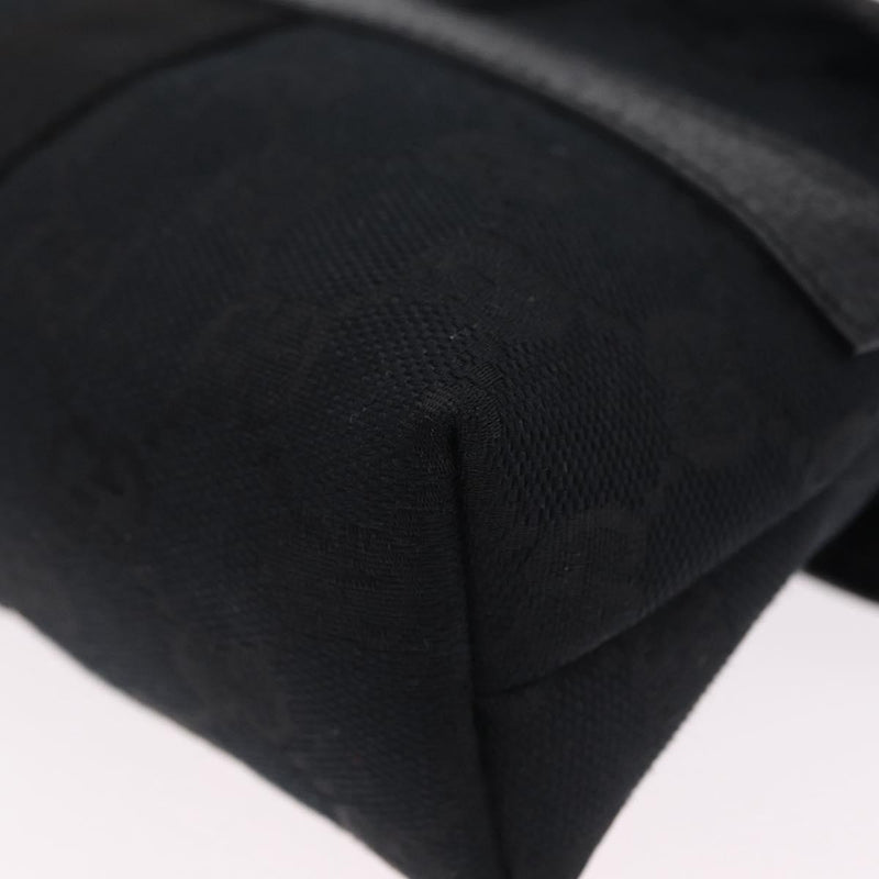 Gucci Buckle Waist Gg Canvas Black Bag