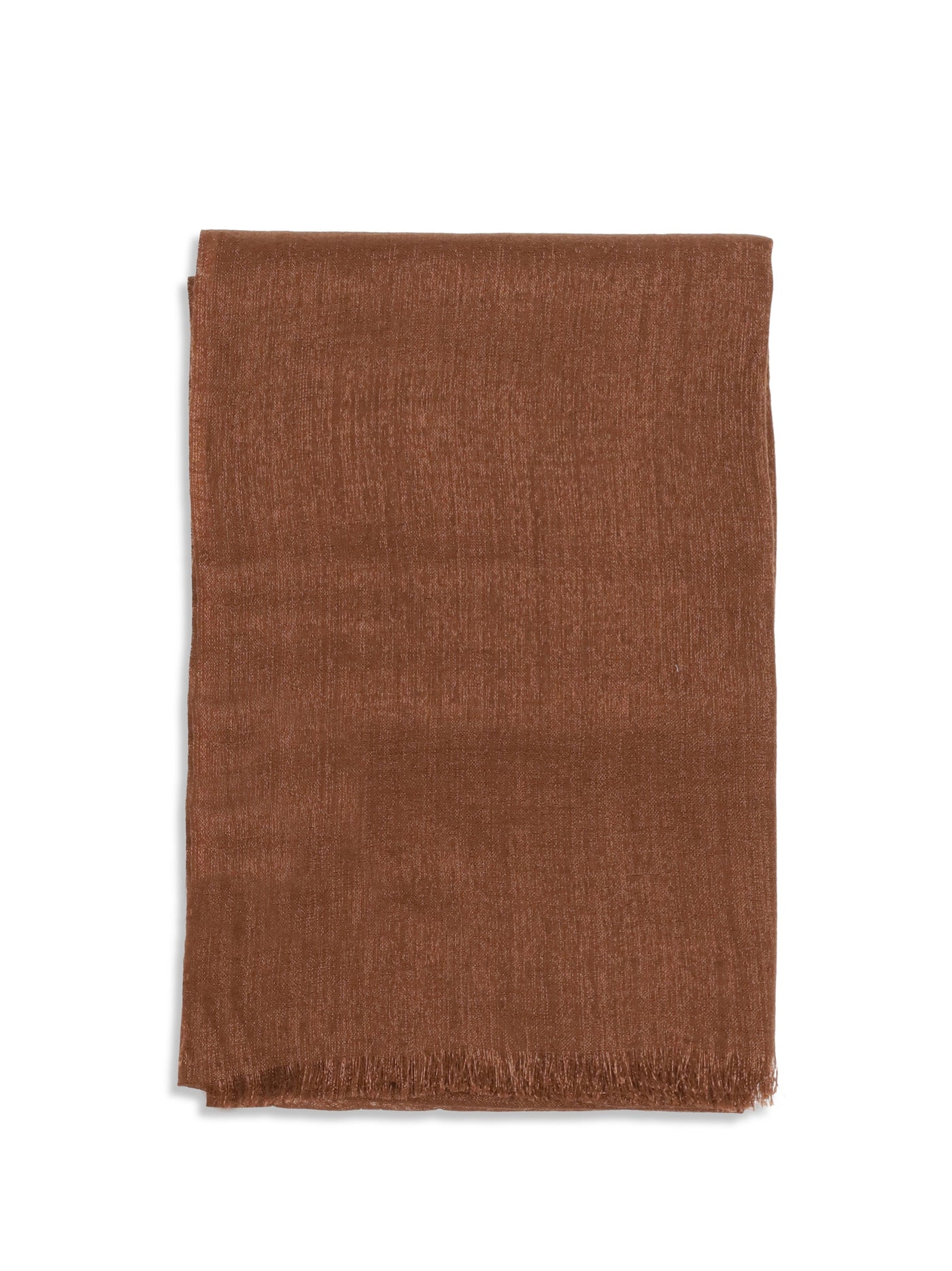 Brunello Cucinelli Silk & Cashmere Scarf — Brown (capra Hircus) Scarfs